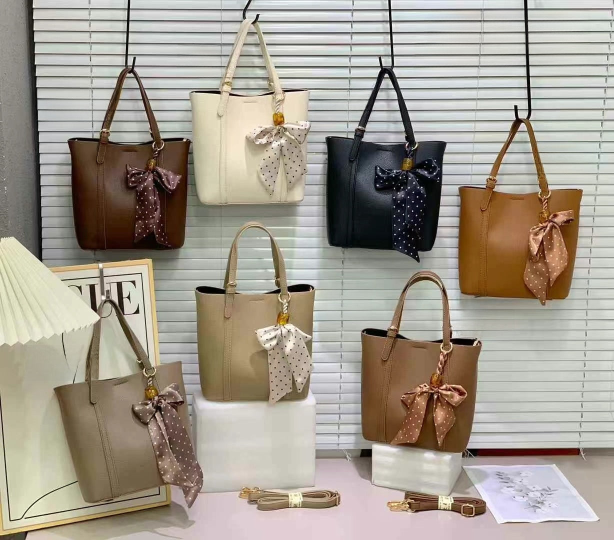 TRENDFOL™ - Women's Soft PU Bucket Bag with Zipper Closure