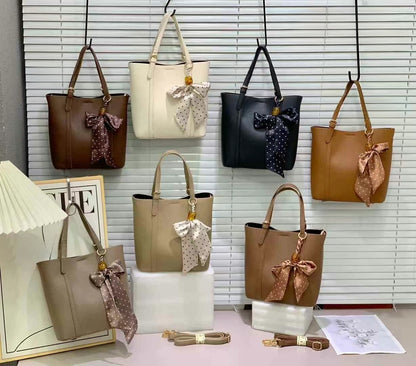 TRENDFOL™ - Women's Soft PU Bucket Bag with Zipper Closure